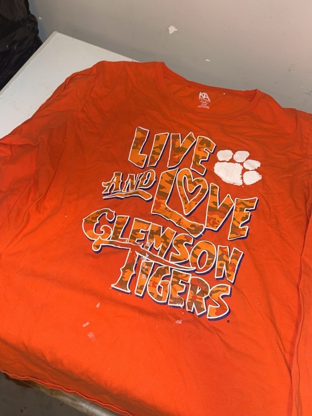Clemson Tigers women Orange Graphic Tee
